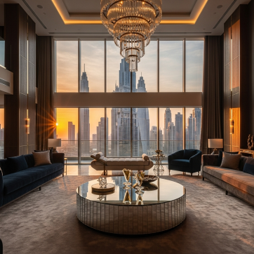 A real estate deal exceeding 3.9 billion dirhams in Dubai and the awarding of a massive residential project