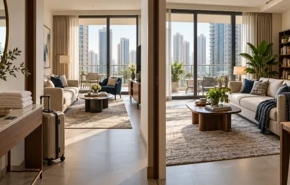 The difference between short-term rental and annual rental in Dubai