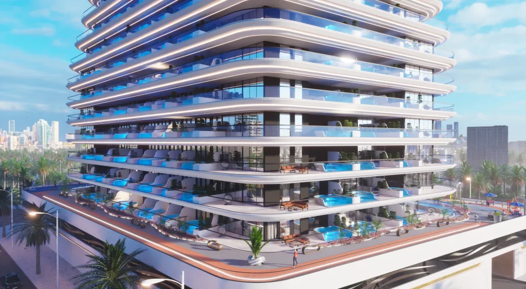 Samanna Portofino: Apartments for Sale in Dubai with Private Pools