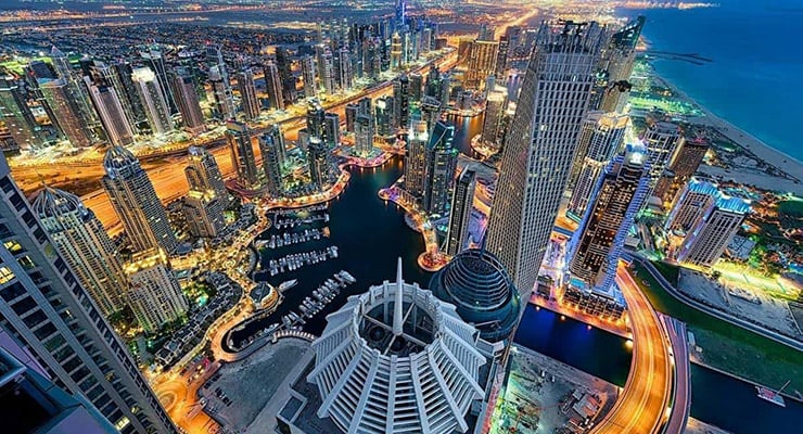 What are the main components of the UAE economy?