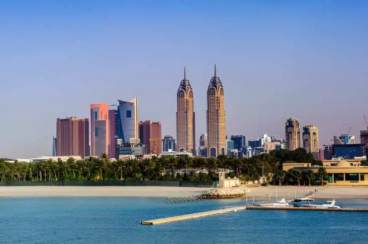 Skyscrapers in Barsha Heights district