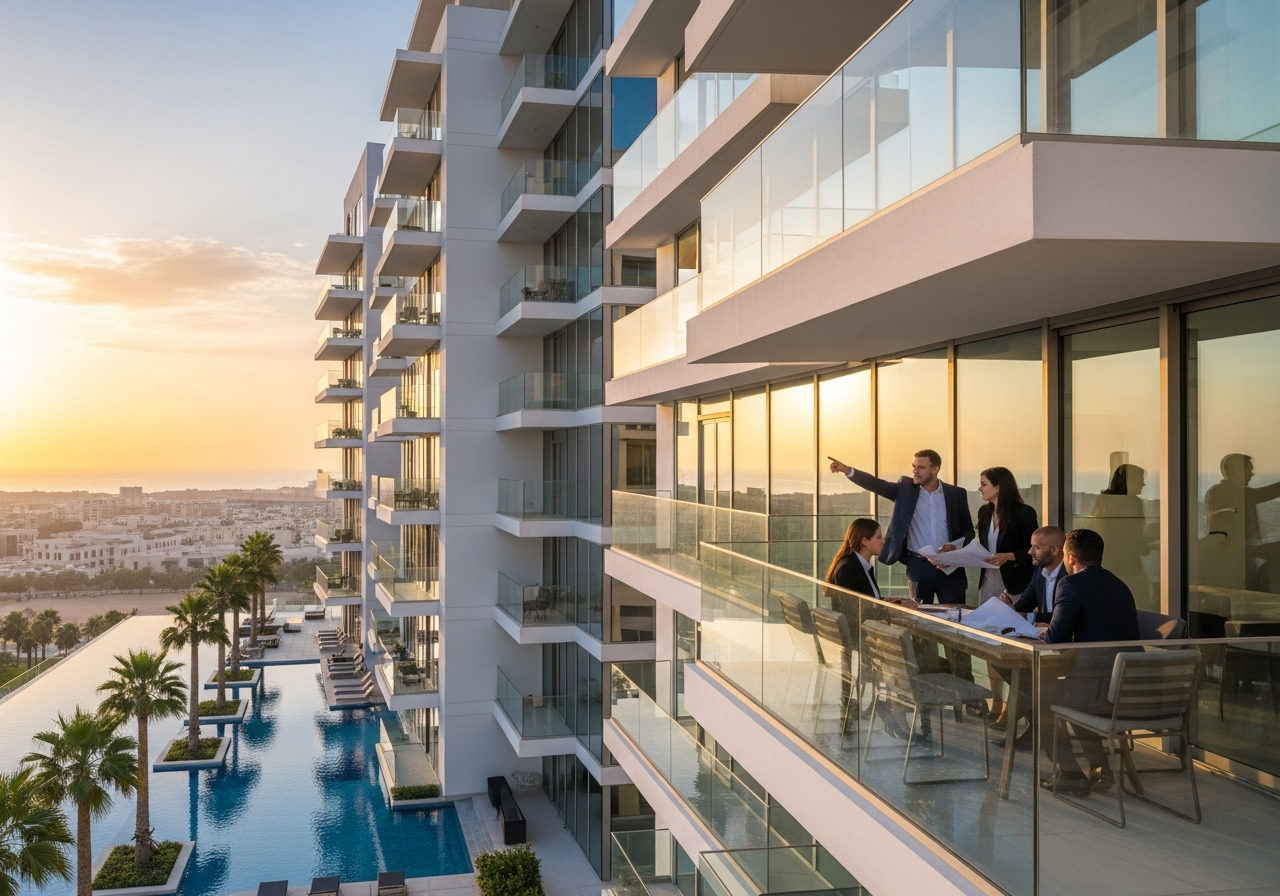 شقق سكنية حديثة للبيع في أبوظبي من فئة إعادة البيع تطل على الواجهة المائية للعاصمة