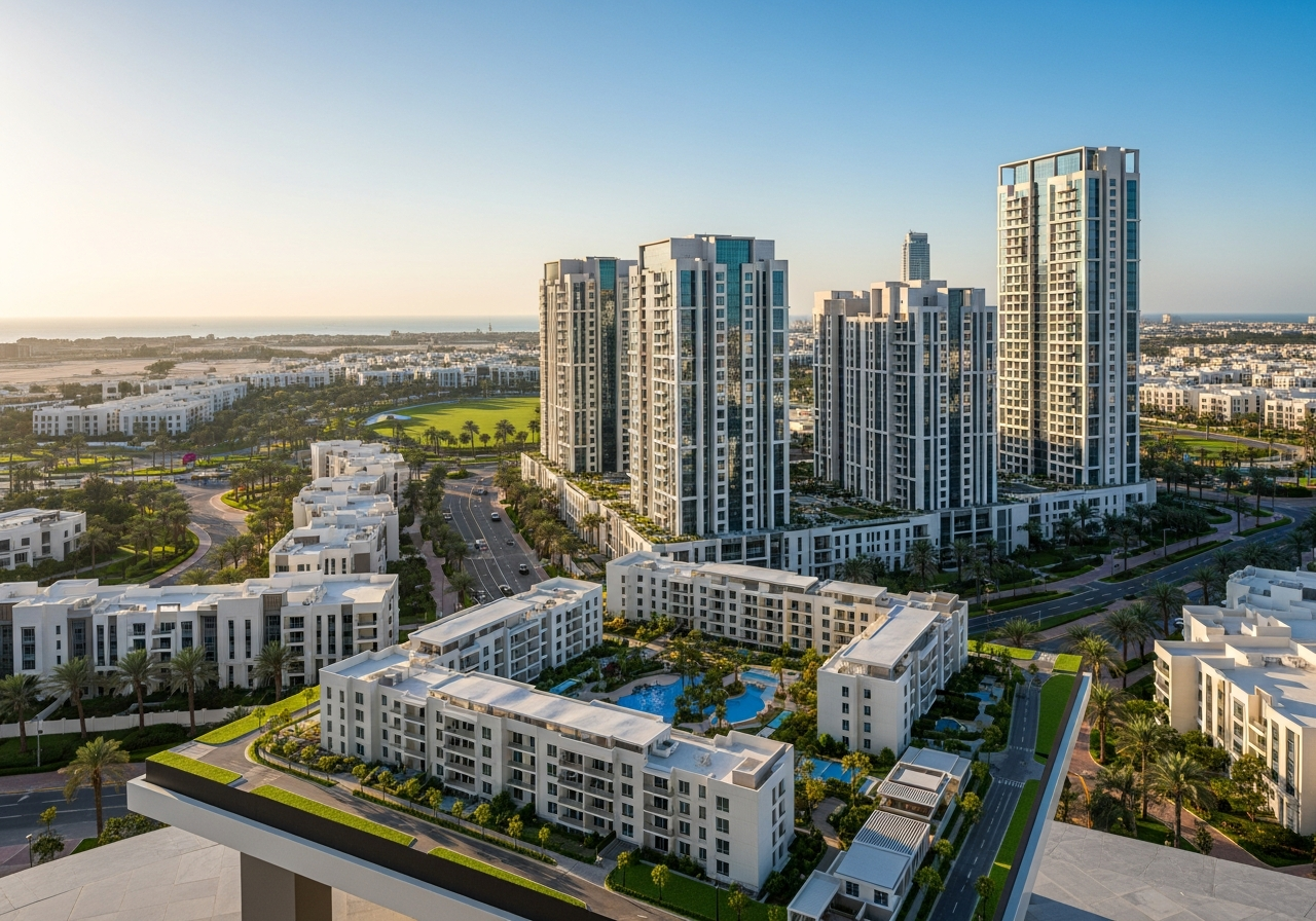 Appartements résidentiels modernes en cours de construction à vendre à Ras Al Khaimah dans un complexe résidentiel en front de mer