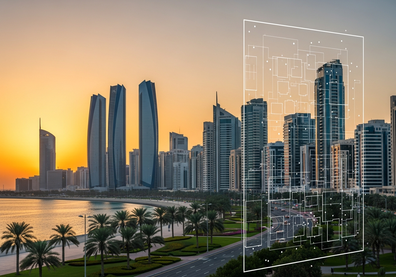 واجهة لمشروع شقق سكنية حديثة وفاخرة معروضة للبيع بنظام التقسيط المريح في أبو ظبي