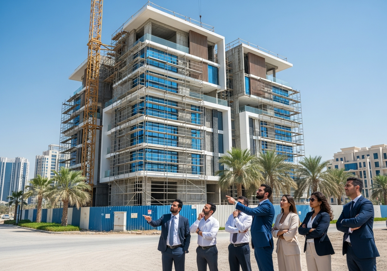 Villas modernes en cours de construction dans un projet résidentiel intégré à vendre à Sharjah, proposées pour l’investissement immobilier