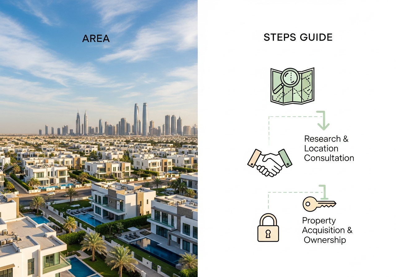 Villa résidentielle de luxe avec jardin et piscine privée à vendre pour les étrangers à Ras Al Khaimah