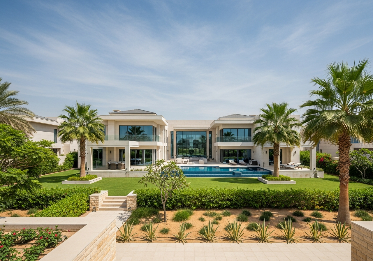 Villa de luxe au design moderne dans les projets de villas à vendre à Ras Al Khaimah avec paiements échelonnés.
